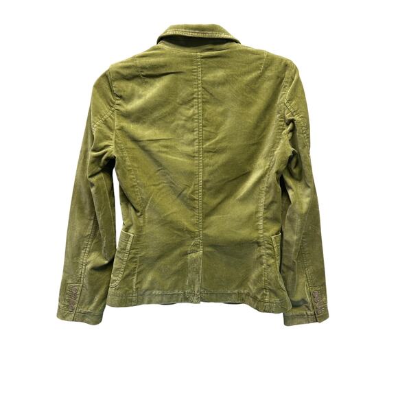 Vintage J.Crew Green Velvet Blazer | Y2K Preppy Academia Jacket 2005 - Picture 7 of 10
